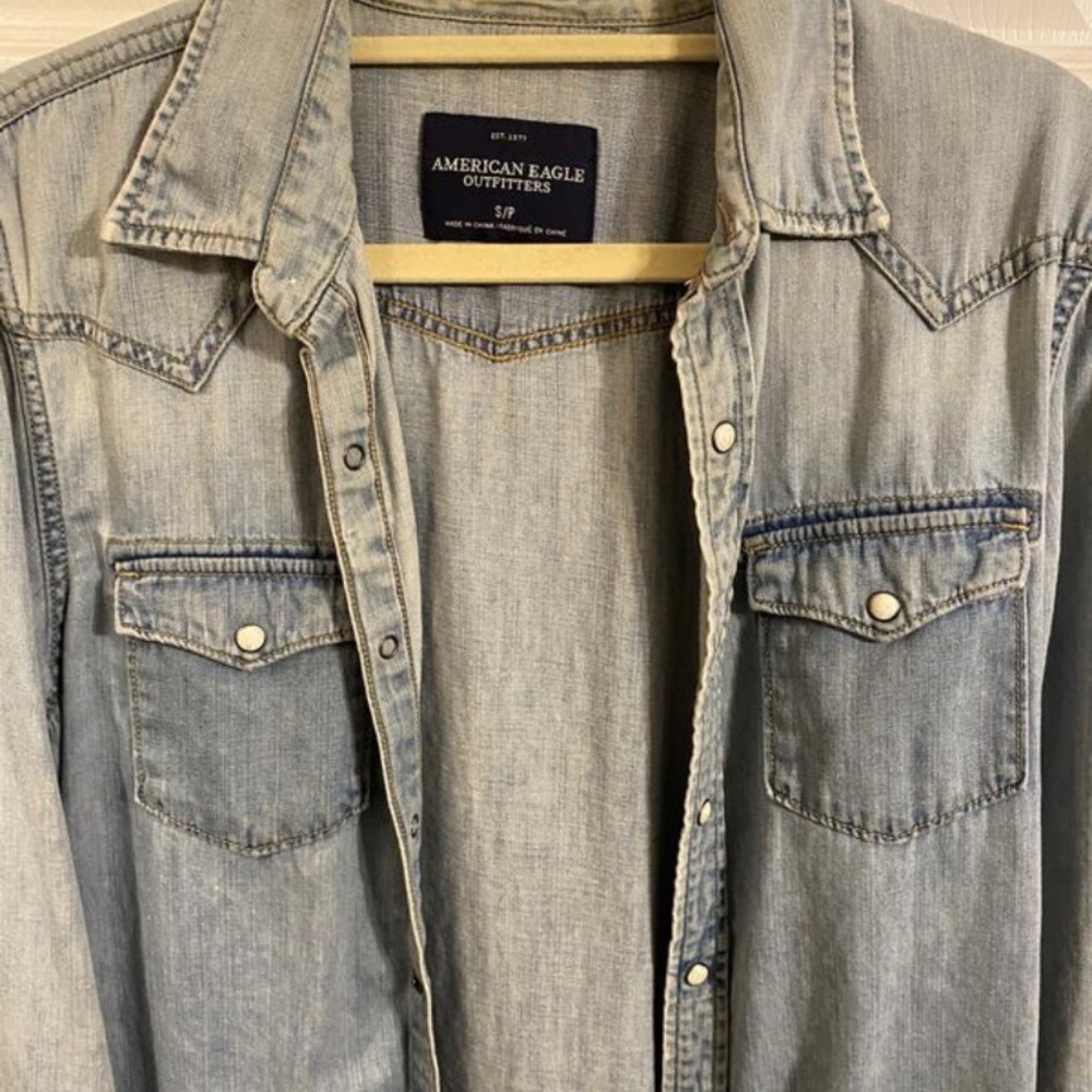 American eagle jean shirt